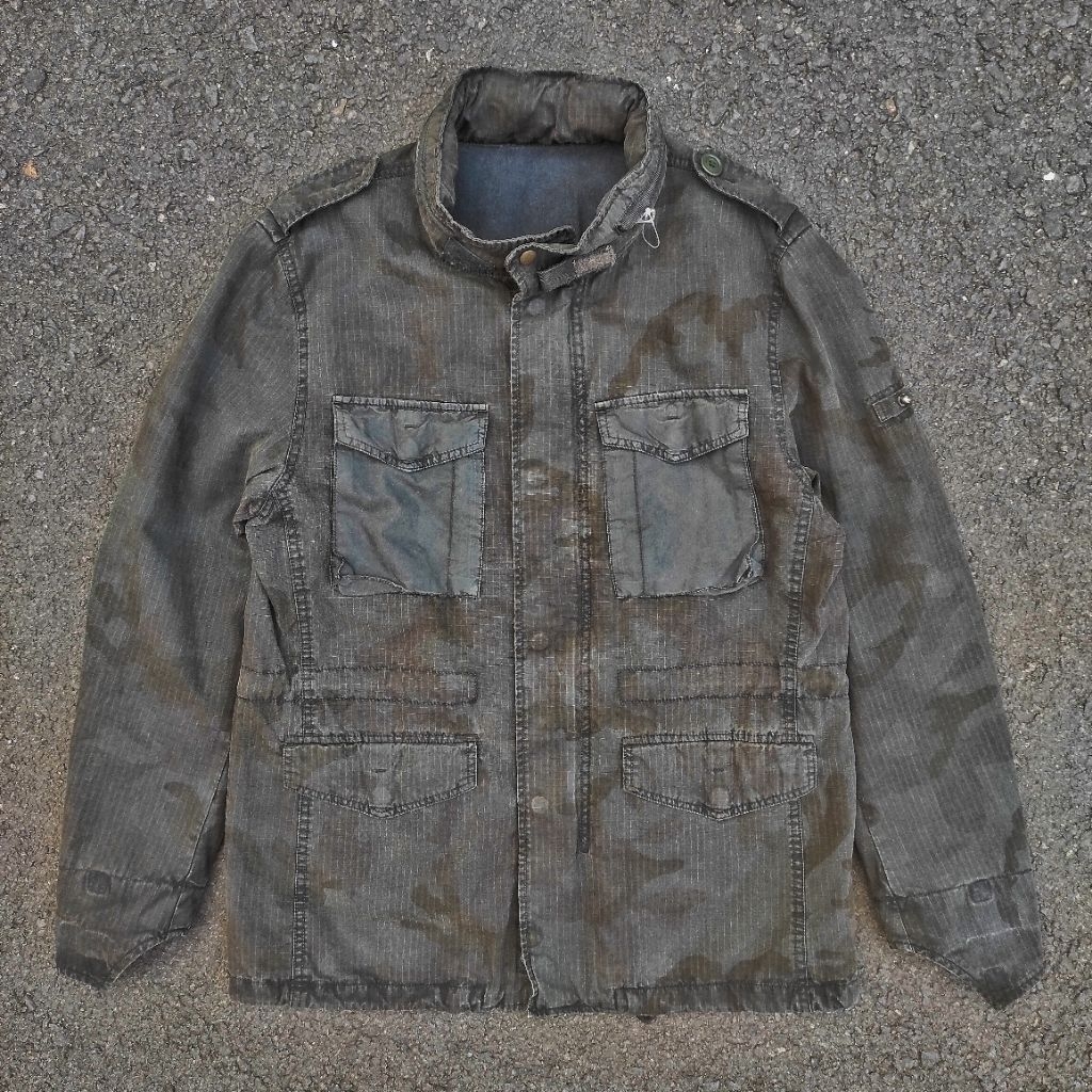 PARKA CAMO MULTI POCKET BOXY M65 FISHTAIL BDU CWU COMBAT OG TACTICAL SAKMIR SLANT POCKET TIGER STRIP