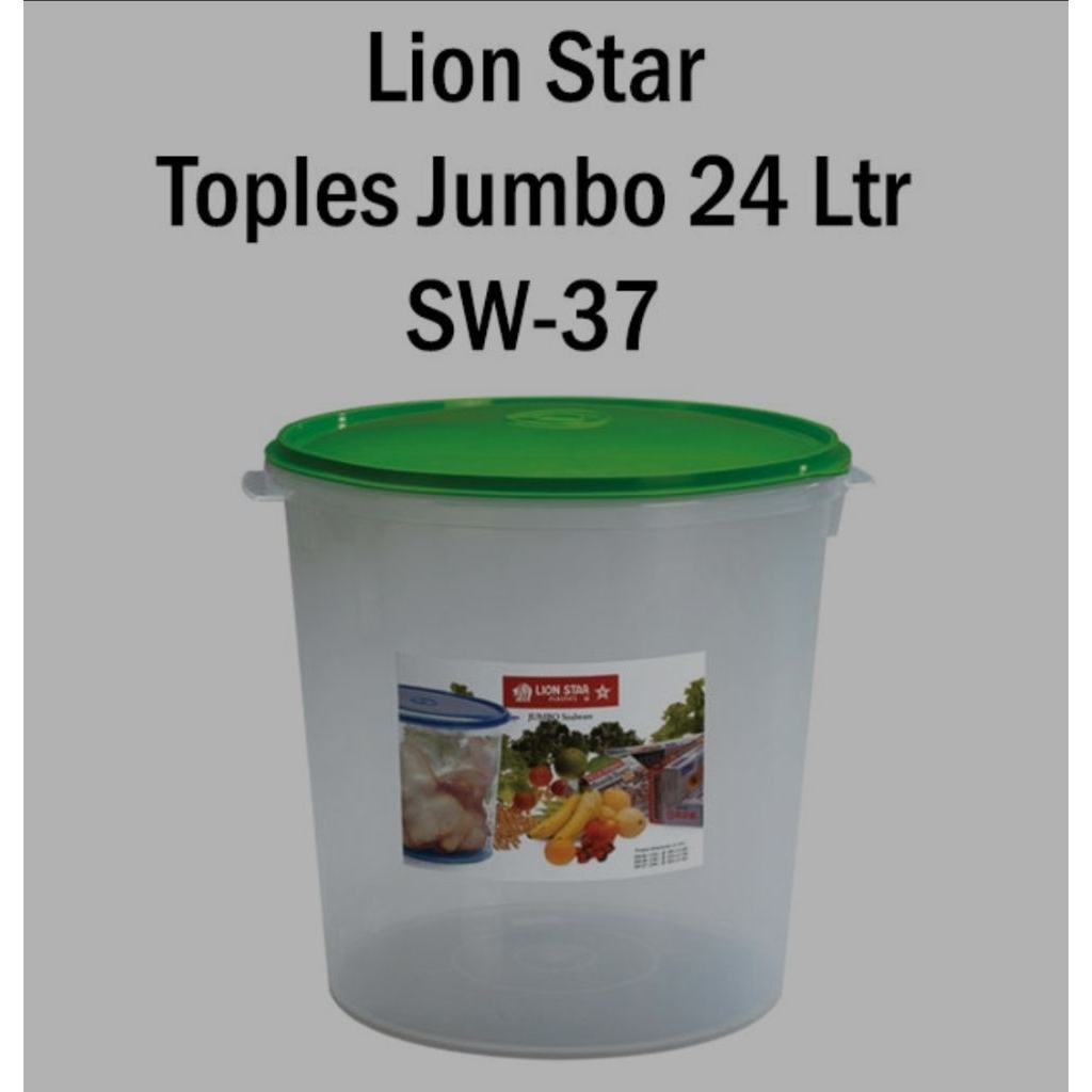 toples kerupuk 24Liter sw37 lion star toples opak toples peyek toples jumbo plastik