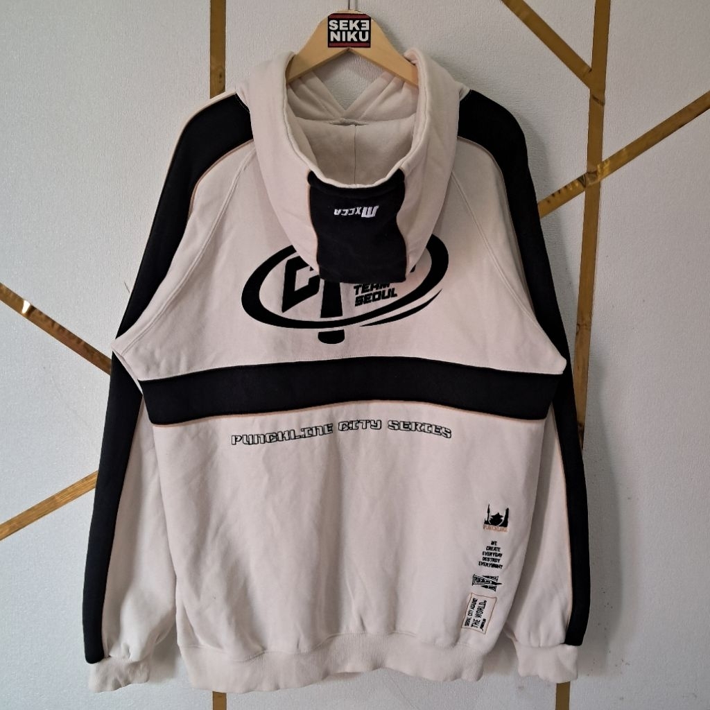 Hoodie PUNCHLINE CITY Bordir Idol KPop Jeno NCT Bahan fleece tebal