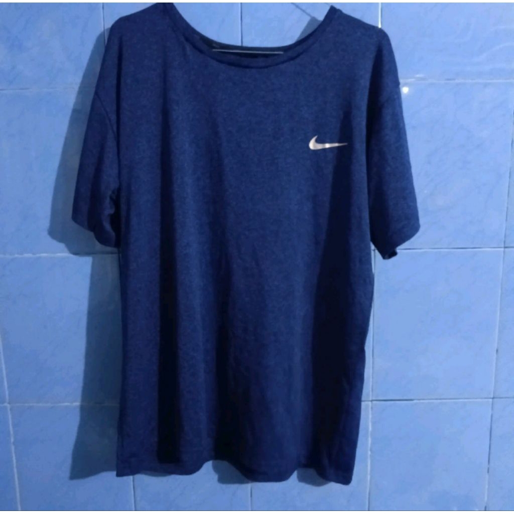 kaos Jersey running Nike biru