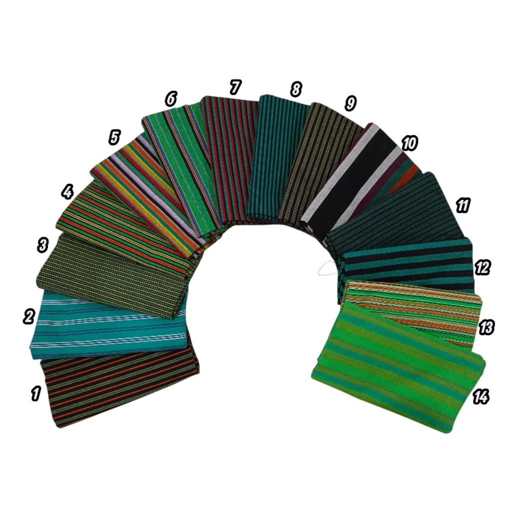 Kain Tenun Lurik Jogja Klaten Prasojo Hijau Klasik