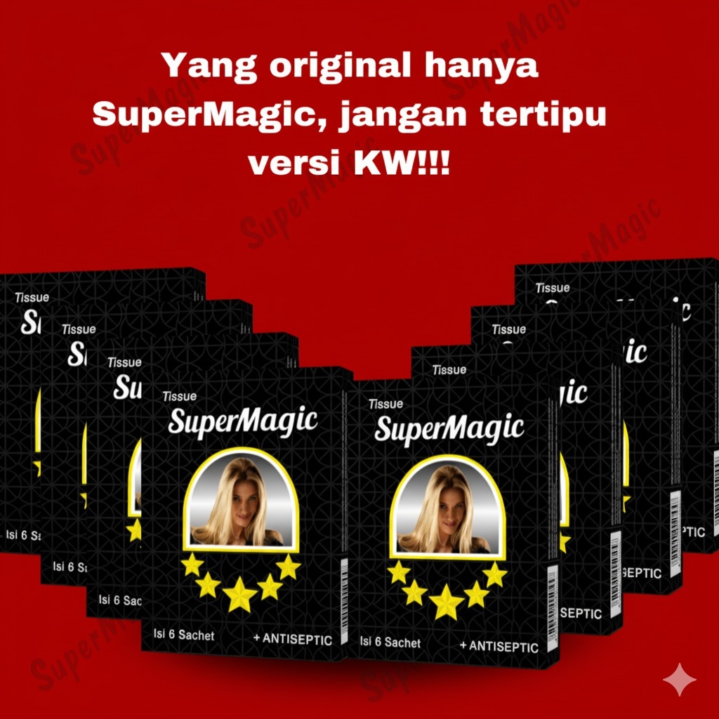 Paket Hemat 10 Pack Tissue Tisu  Super Magic Original Privasi Aman