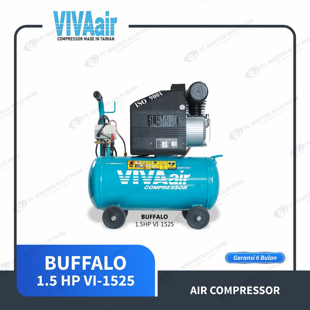 Viva Air Compressor tipe BUFFALO 1.5 HP VI-1525 - Kompresor Udara