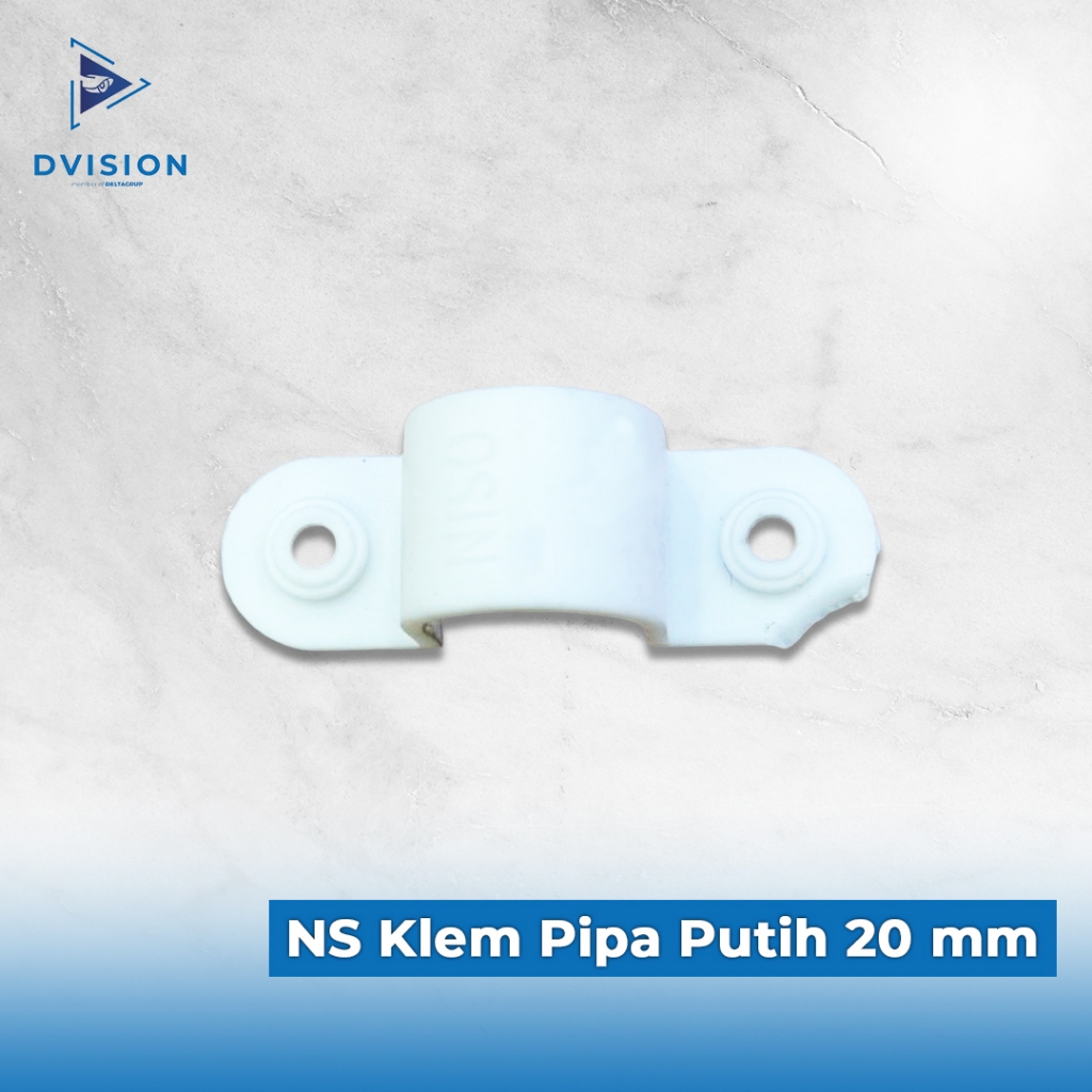KLEM PIPA LISTRIK 20 MM NISO (100 PCS) / CLAMP PIPA CONDUIT / KLEM PIPA CONDUIT MERK NISO