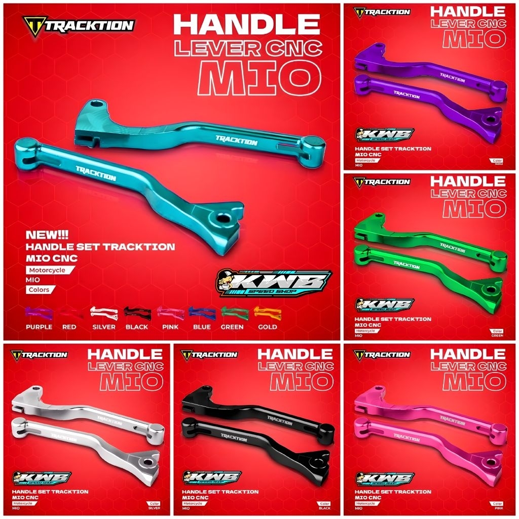Handle Rem Tracktion Full Cnc Almunium Original Tracktion Set Sepasang