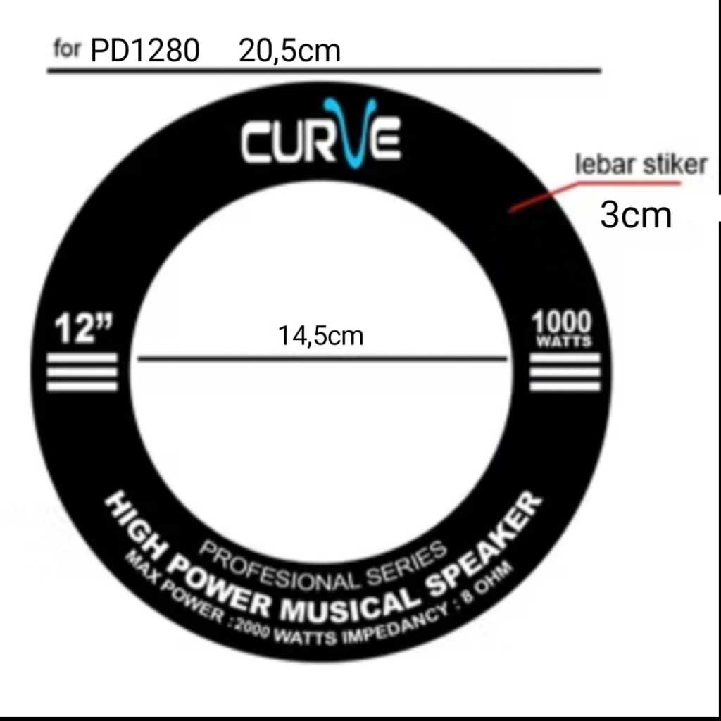 STIKER MAGNET SPEAKER PD1280
