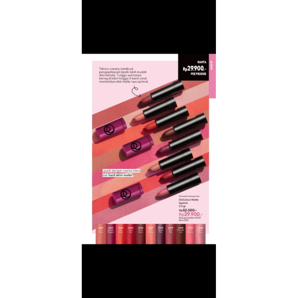 lipstik Oriflame matte