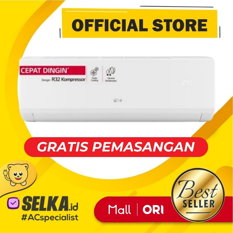 LG H09TN4 + PASANG AC SPLIT 1 PK HERCULES NOVA