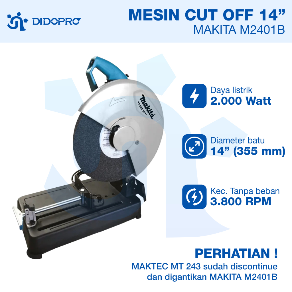 Mesin Potong Besi 14 Inch Makita/MAKTEC MT 243 Cut Off