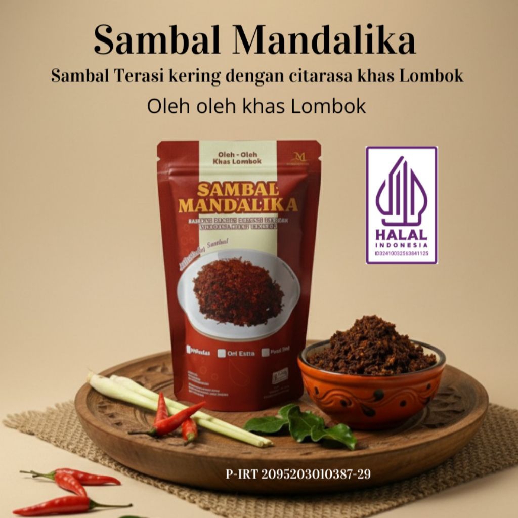 [Lotim] Sambal Tabur - Sambal Kering Khas Lombok - SAMBAL MANDALIKA - Oleh Oleh Lombok