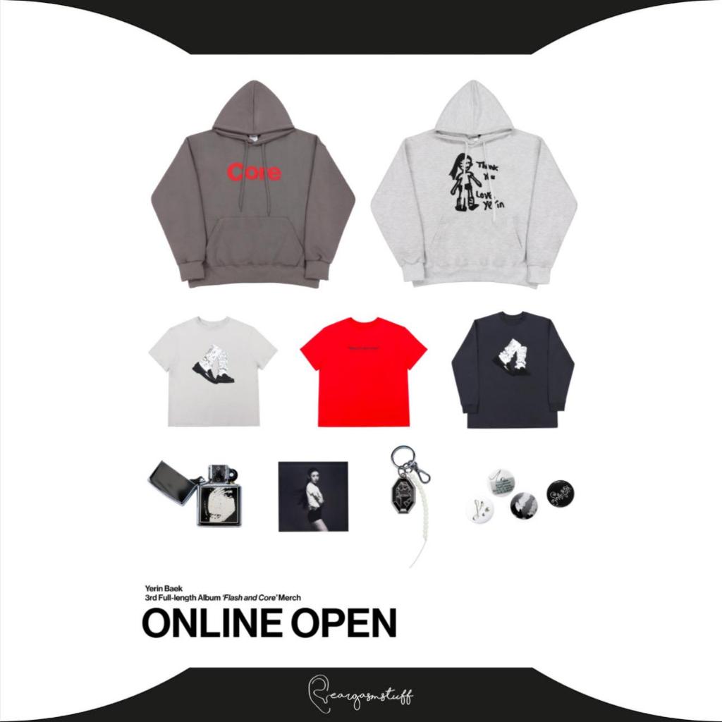 YERIN BAEK FLASH AND CORE OFFICIAL MD / MERCHANDISE/ MERCH