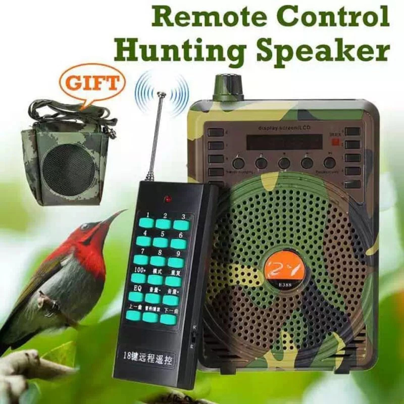 Bird Caller Speaker Impor MP3 Speaker Buruan Bluetooth/Pemanggil Buruan 48W Di Lengkapi Mic | Free F
