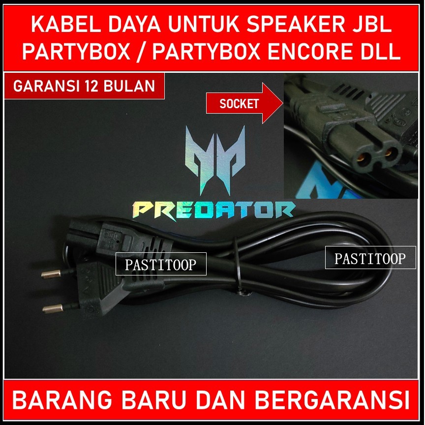 Kabel power untuk speaker jbl partybox / partybox encore
