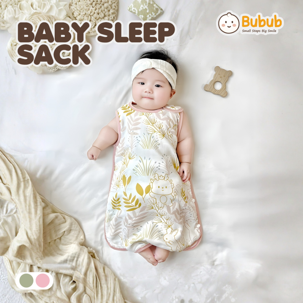 Bubub Baby Sleep Sack SD30Y Sleeping Bag Katun Bambu Adem Breathable Anti Gerah Aman Nyaman Bayi Tid