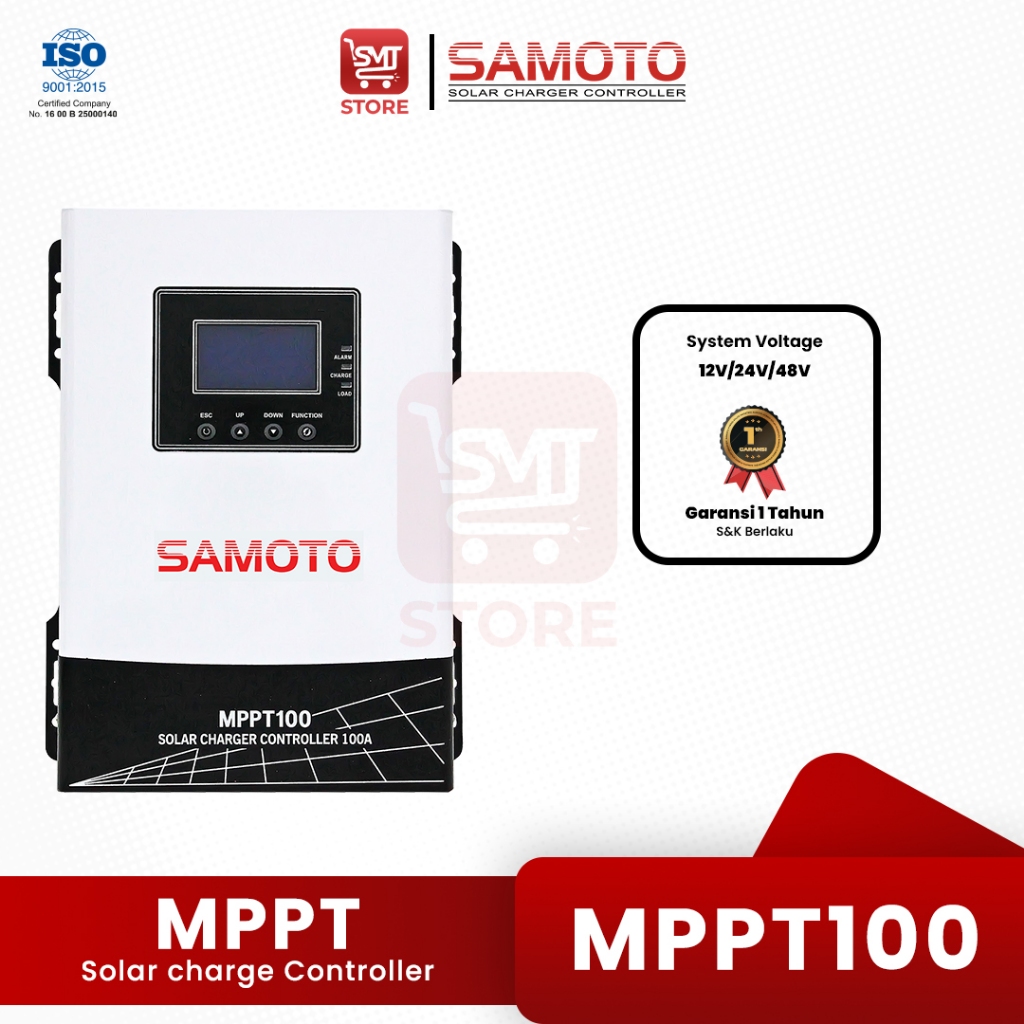 SOLAR CHARGER CONTROLLER MPPT 100A /SAMOTO /TENAGA SURYA / SOLAR PANEL