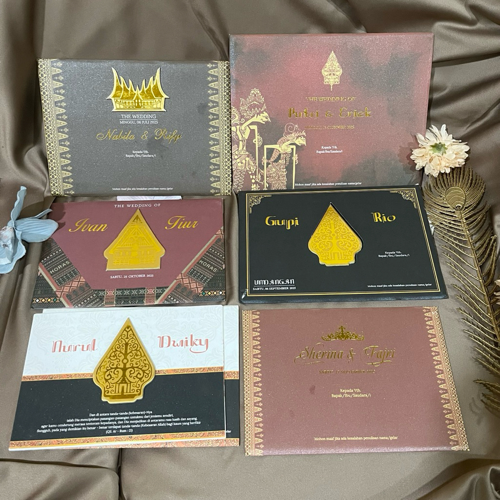 Undangan Hard Cover Adat l Jawa l Melayu l Batak l Minang l Bali l Betawi