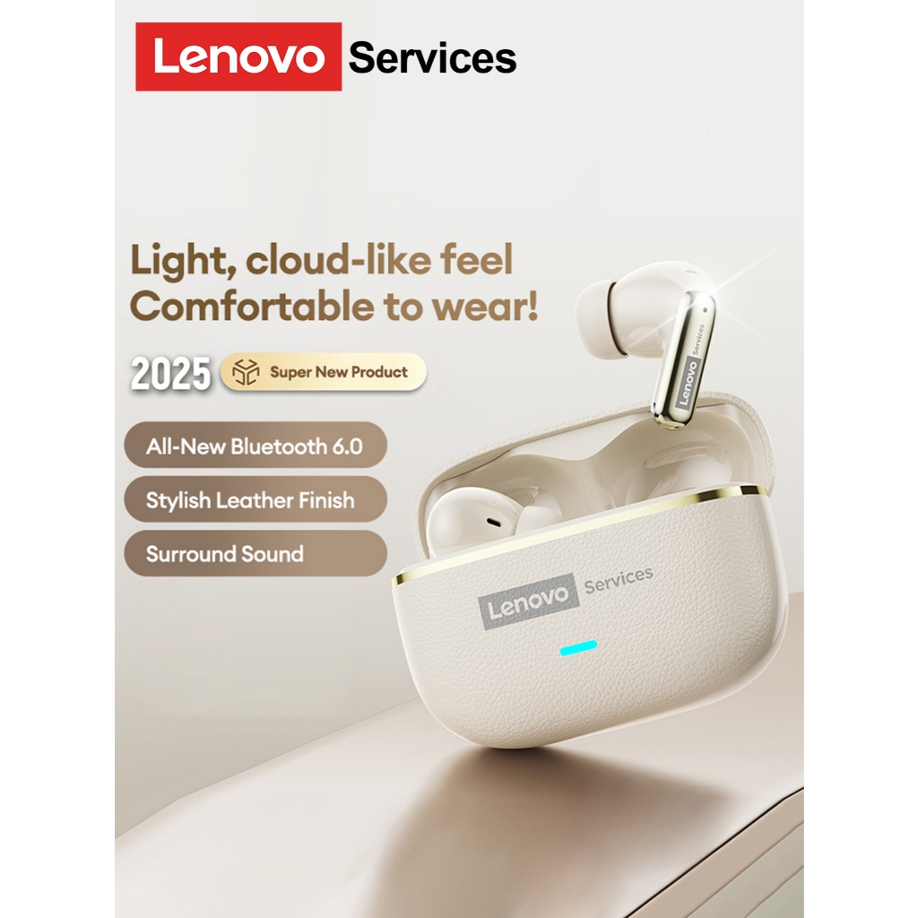 HiFi Audio Lenovo Thinkplus LE208 TWS Earbuds Bluetooth V6.0 Low Latency Noise Cancelling Deep Bass 