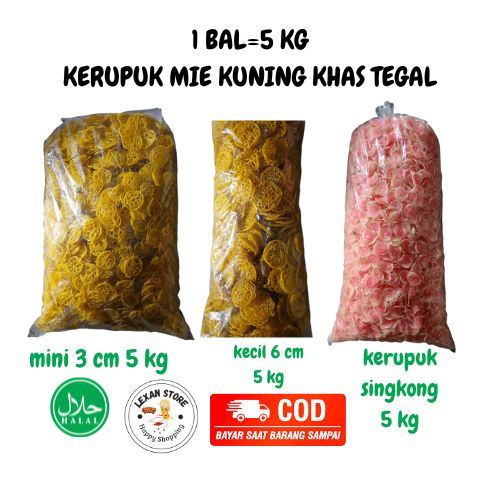 Kerupuk Mie Kuning 1 bal = 5 kg Kerupuk Khas Tegal