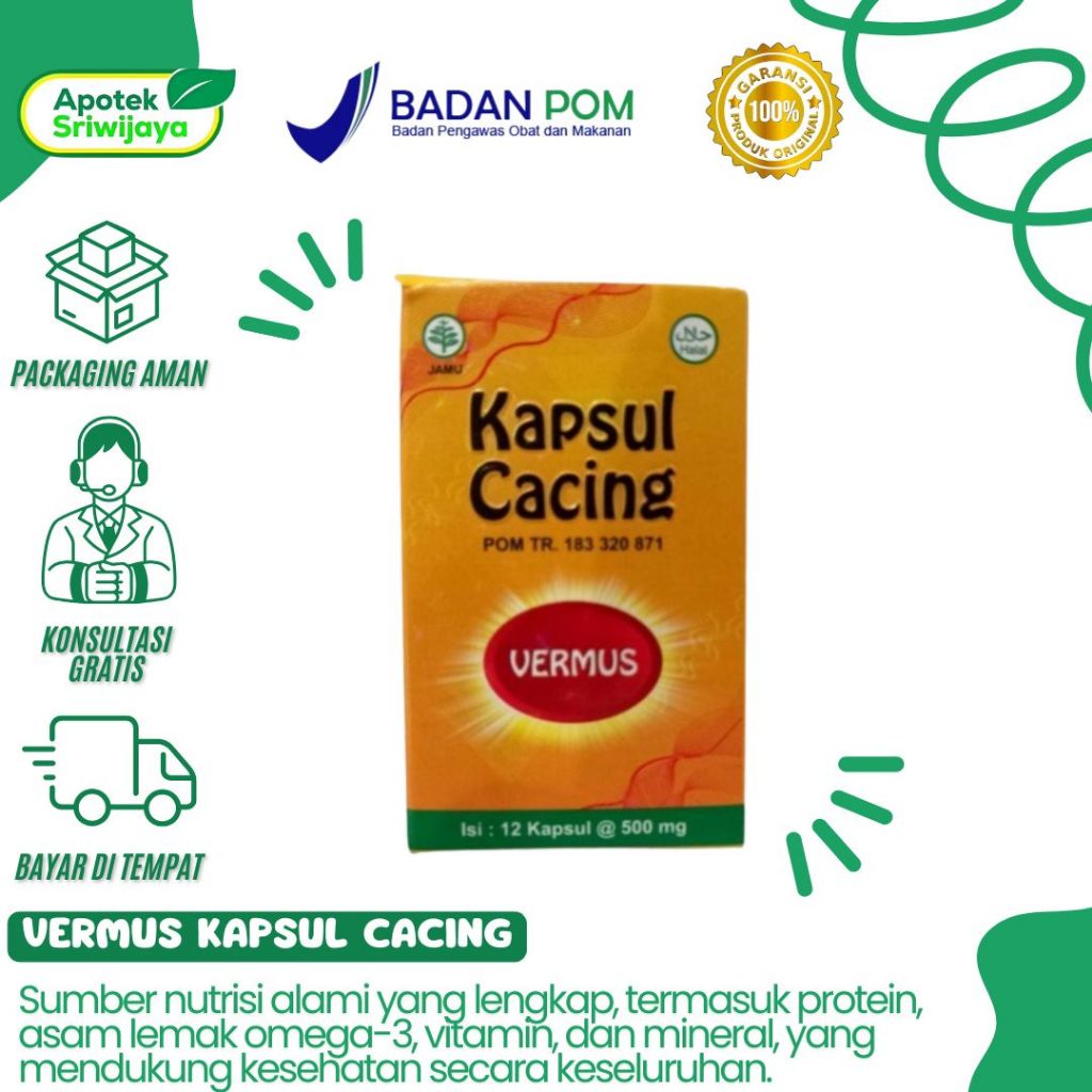 VERMUS KAPSUL CACING PENURUN DEMAM