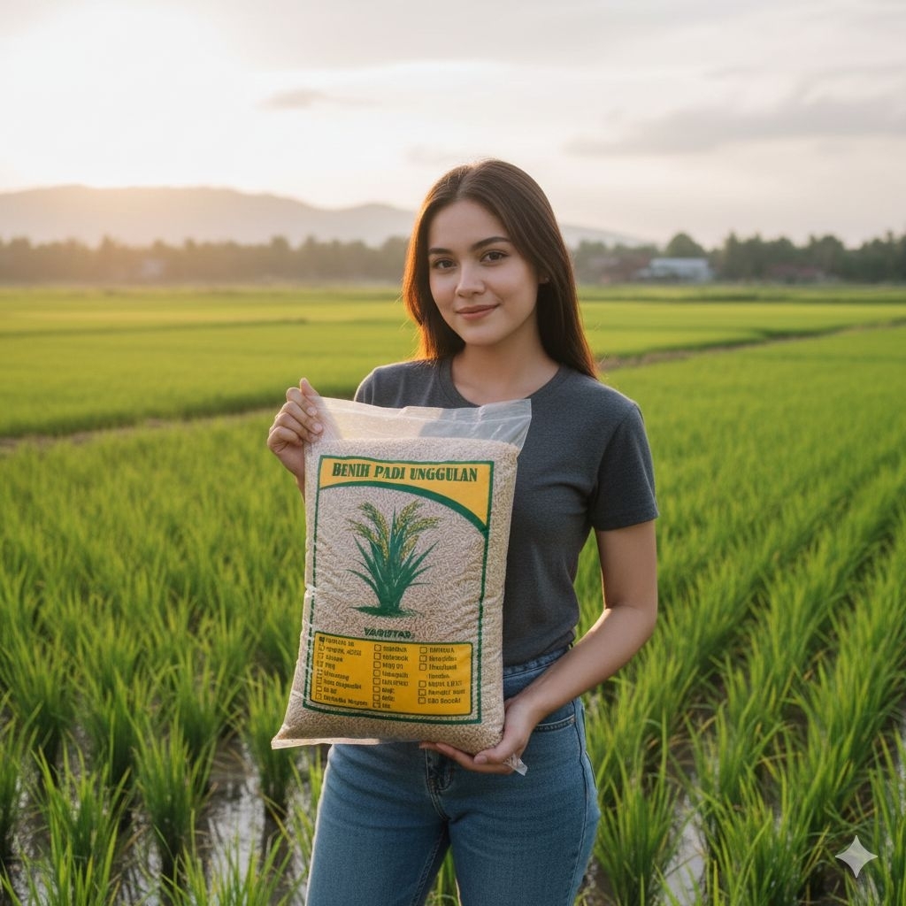 benih padi unggulan berkualitas super SRI REZEKI