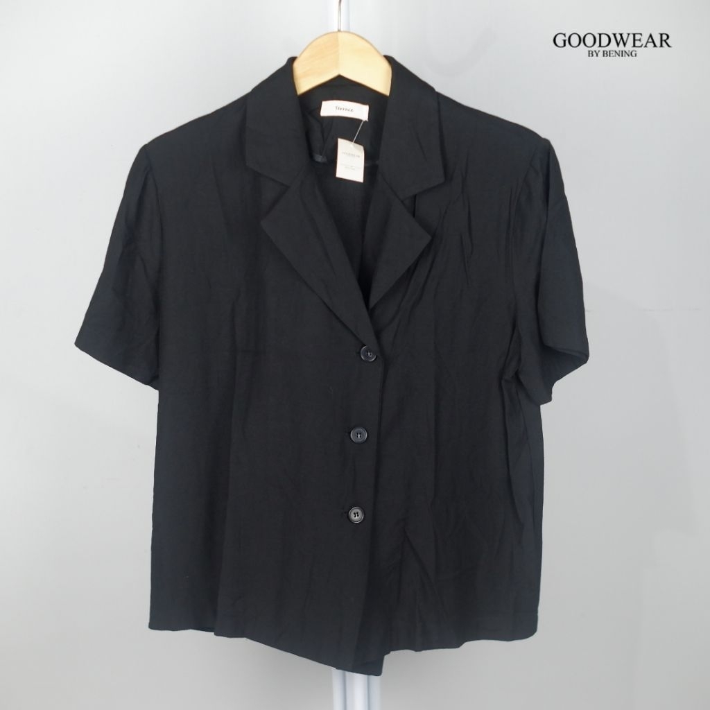 Blazer Hitam - Lengan Pendek