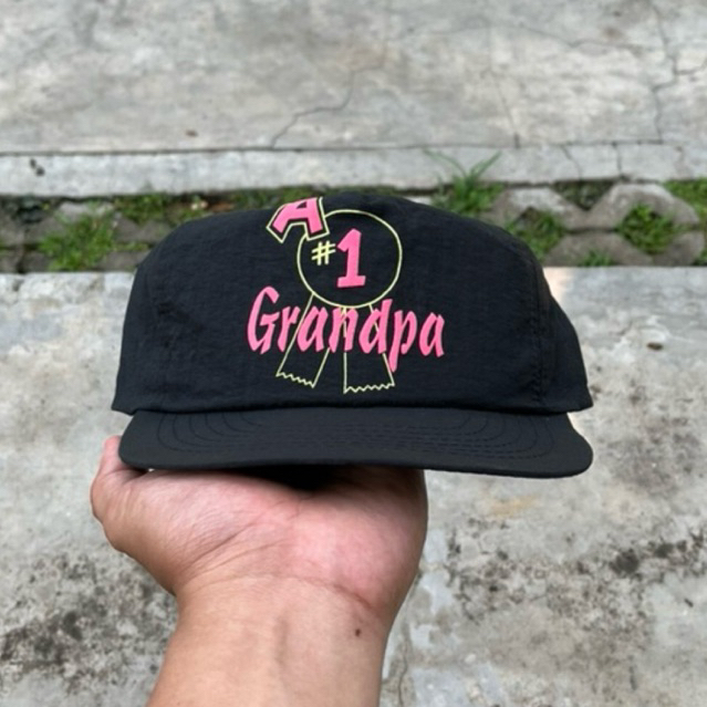 Vintage Nylon Hat Grandpa SnapBack Adjustable