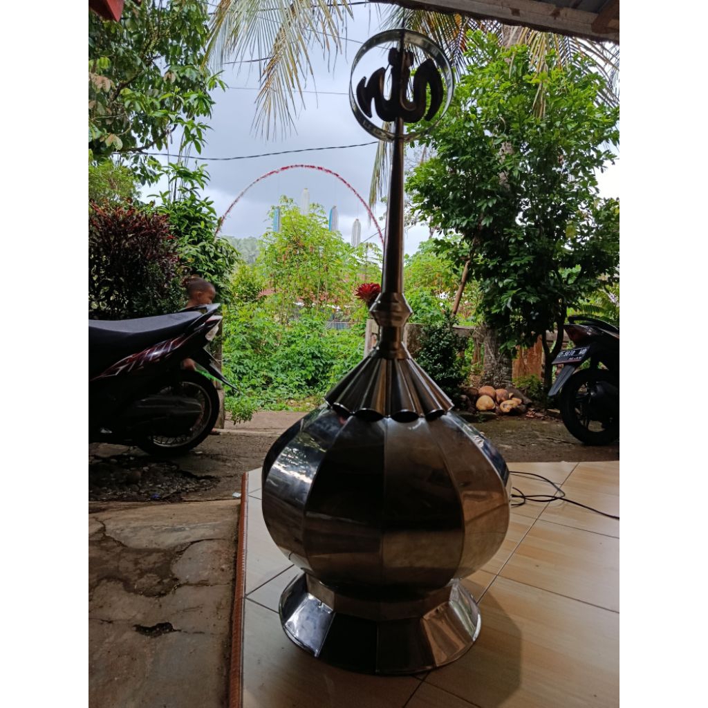 kubah masjid 50cm stainless steel