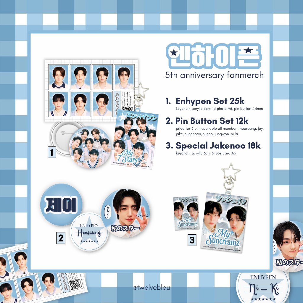 ENHYPEN ANNIVERSARY FREEBIES [BACA DESKRIPSI]
