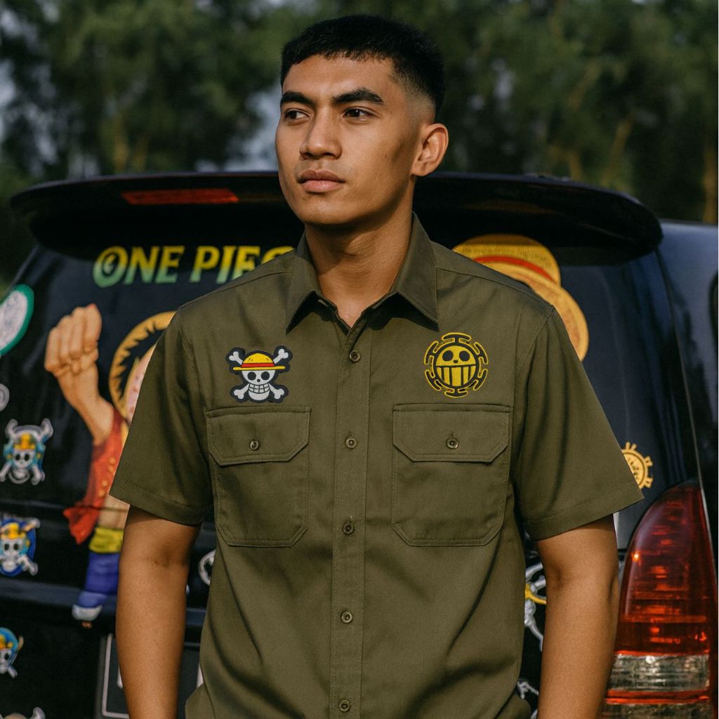 Workshirt One Piece - Kemeja One Piece - Workshirt Triumph - Workshirt Motorcycle - Kemeja Motorcycl