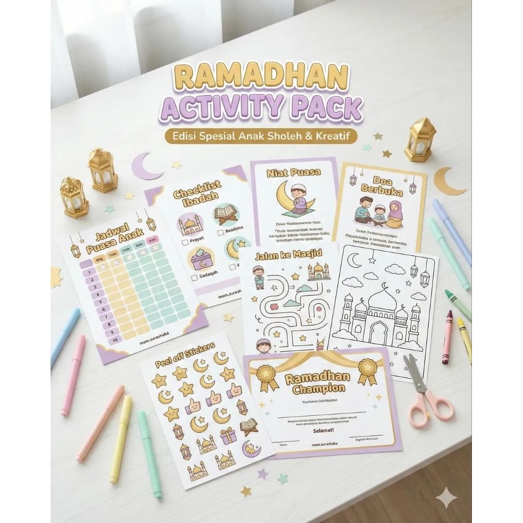 Ramadhan Activity Pack Anak Special Edition Kit Ramadan Anak