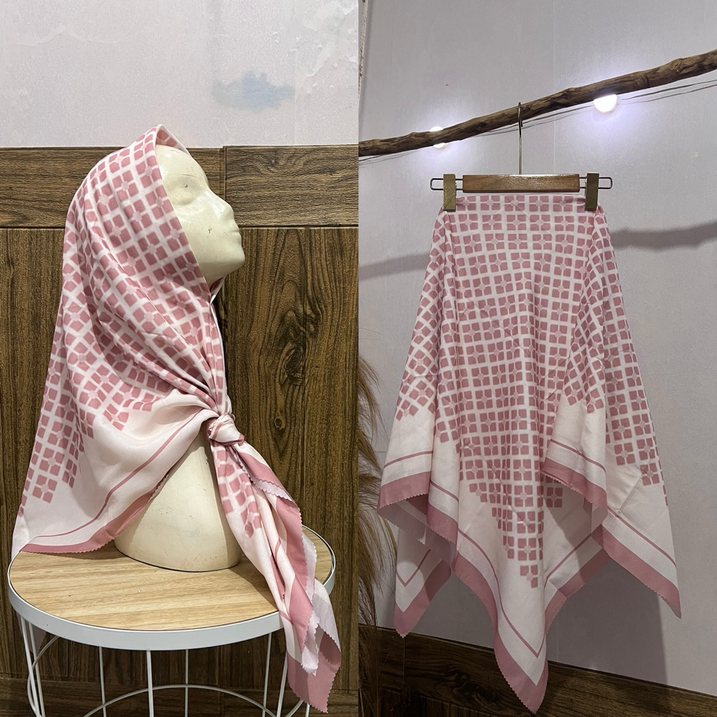 HIJAB VOAL MOTIF TERBARU KODE 91/HIJAB VOAL MOTIF KEKINIAN BISA COD BUNGA ABSTRAK SERIES