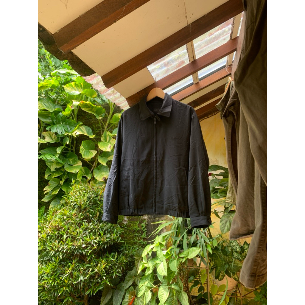 HARINGTON JACKET RENOMA SPORT HITAM WORKJACKET CASUAL FORMAL