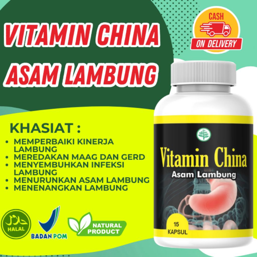 Vitamin China Asam Lambung solusi terbaik untuk anda yang punya gejala asam lambung