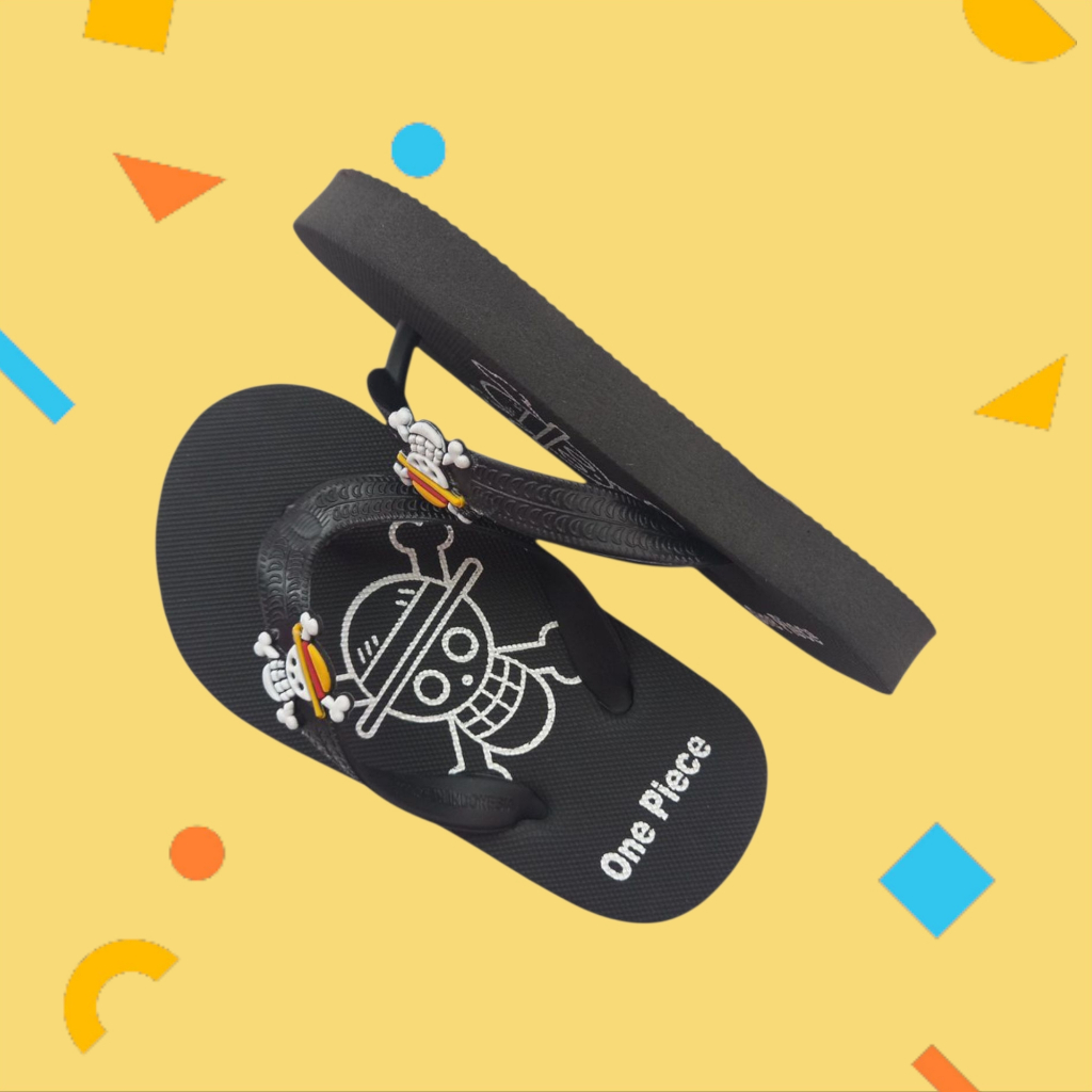 Sandal Anak Cowok Karakter Bajak Laut One Piece Karet (Rubber)