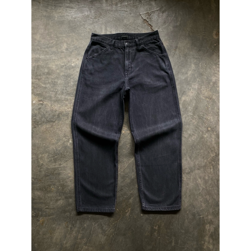 uniqlo wide tapered jeans