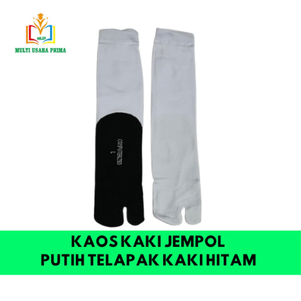 Kaos Kaki Jempol Putih Telapak Kaki Hitam