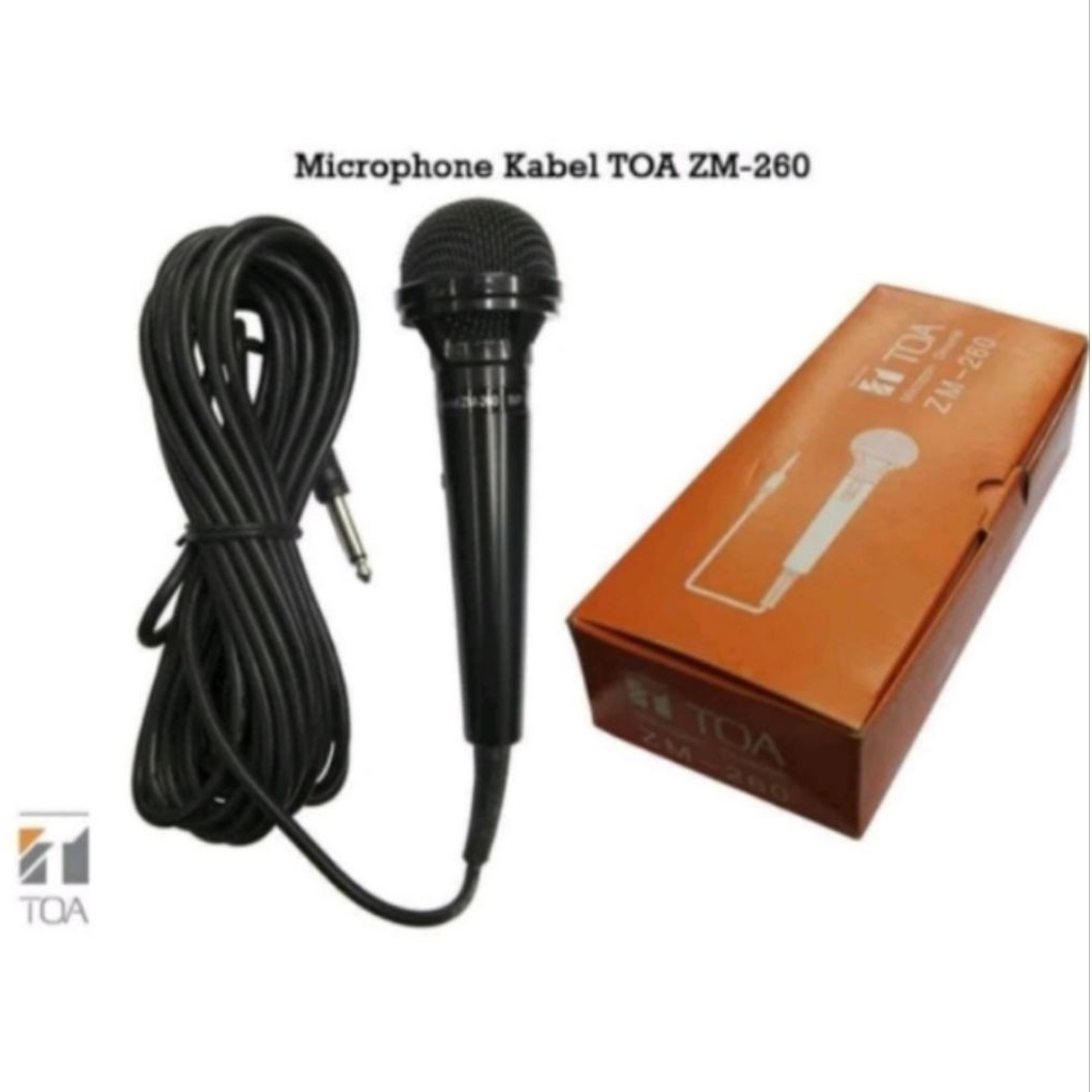 Mic microphone kabel TOA ZM 260 mic kabel toa ZM 260 original mix mikrofon