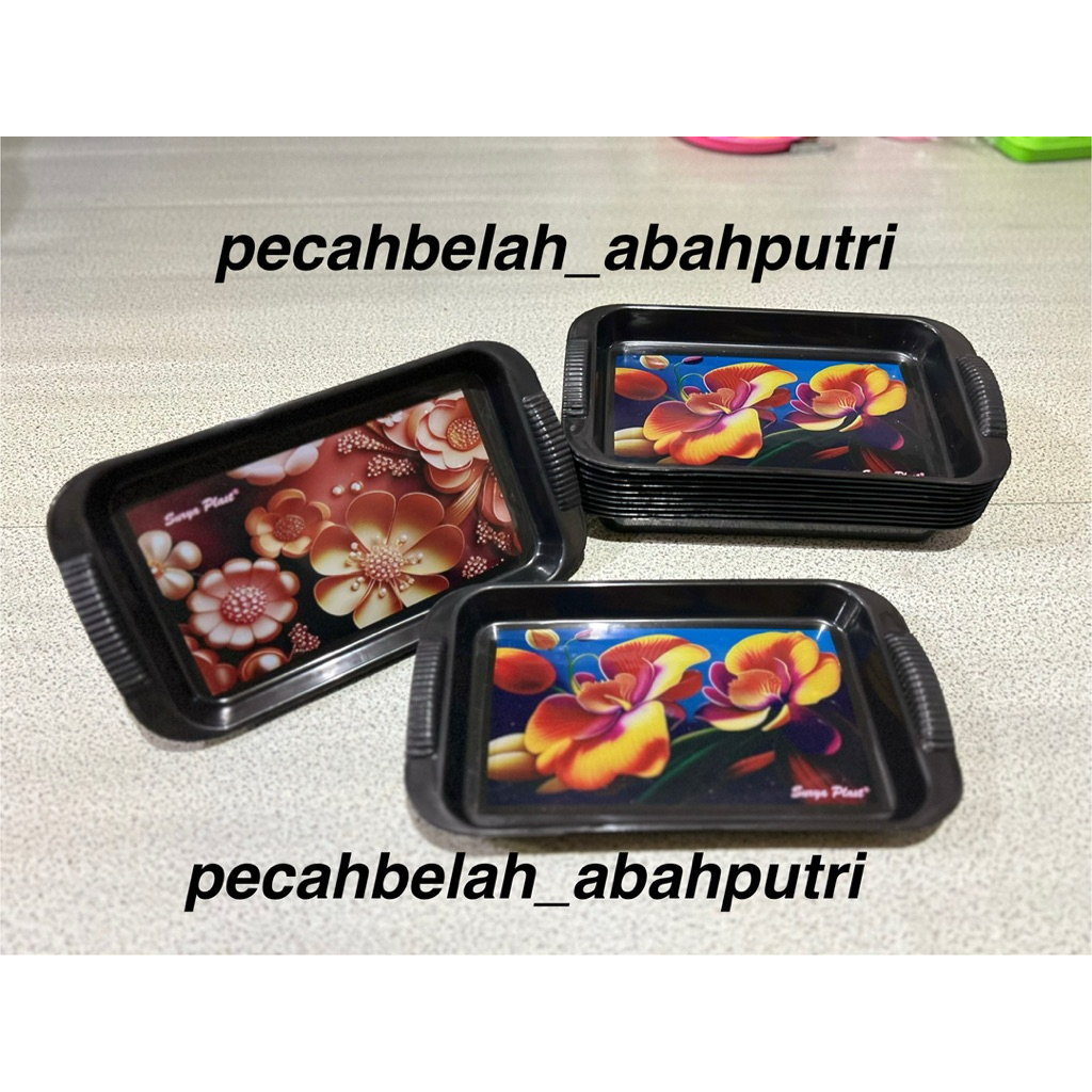 Nampan/Baki segi Talam plastik Surya plast Coklat