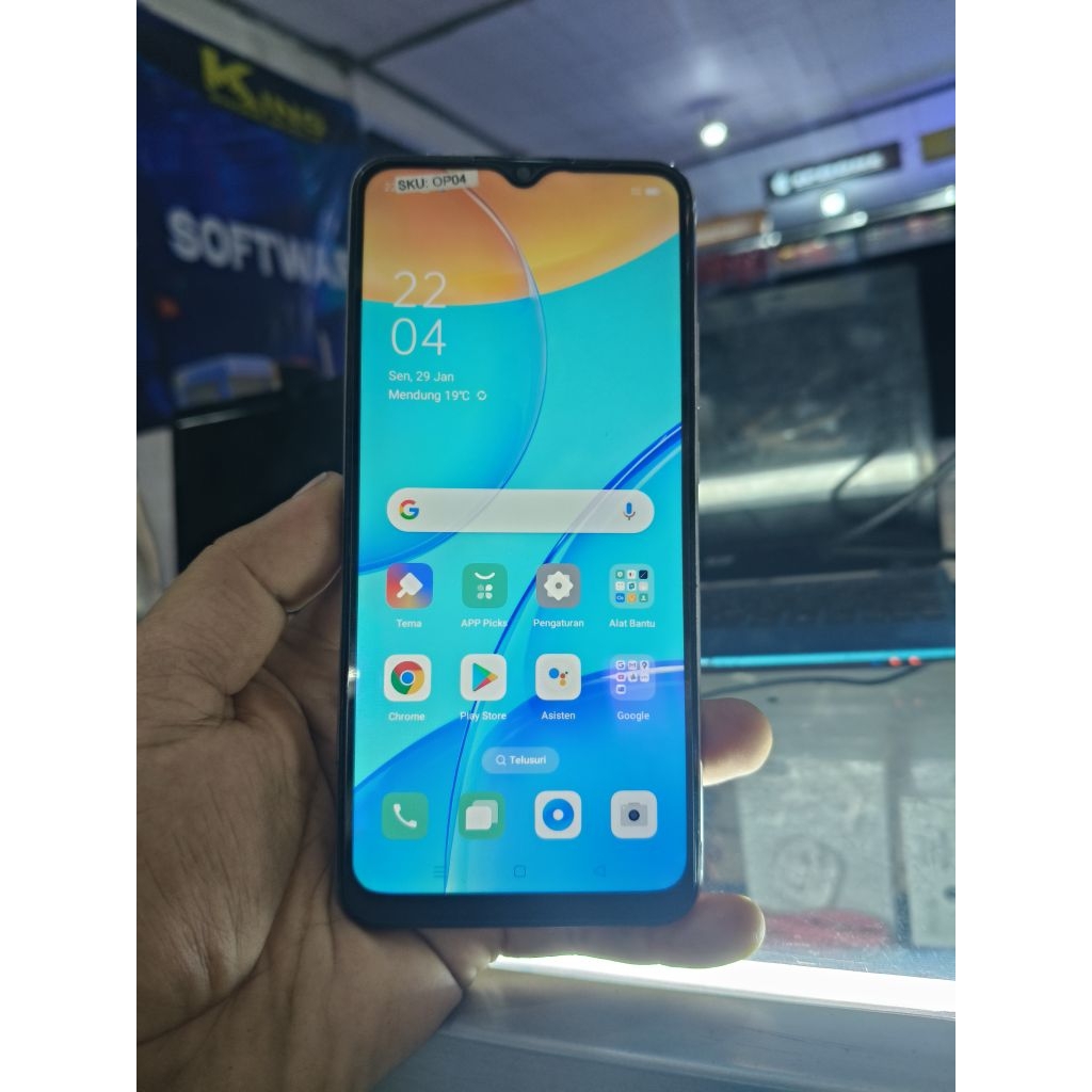Hp bekas Oppo a15  normal siap pakai Ram 3/32