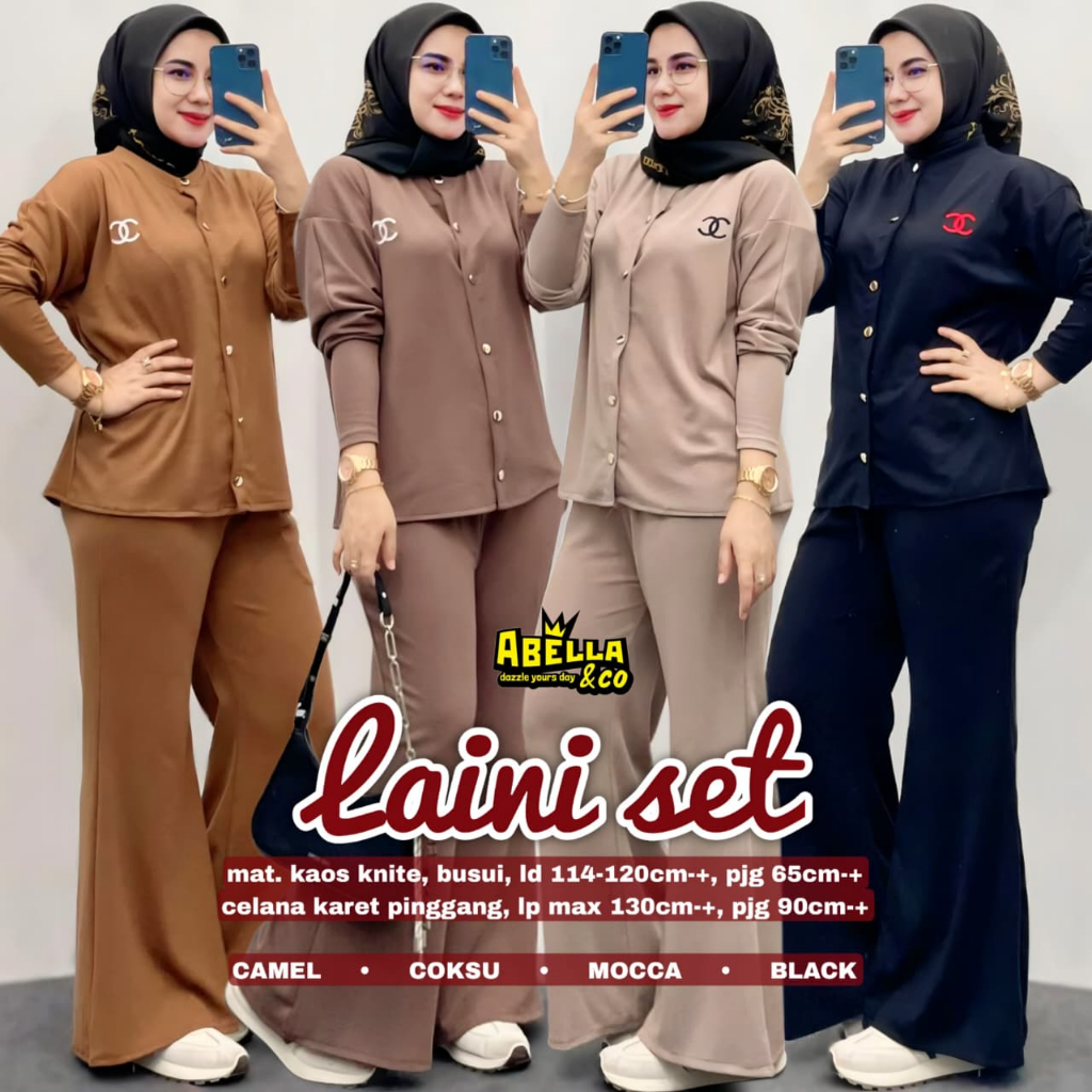 Pakaian Wanita HQ LAINI SET From AbELLA FASHION STORE