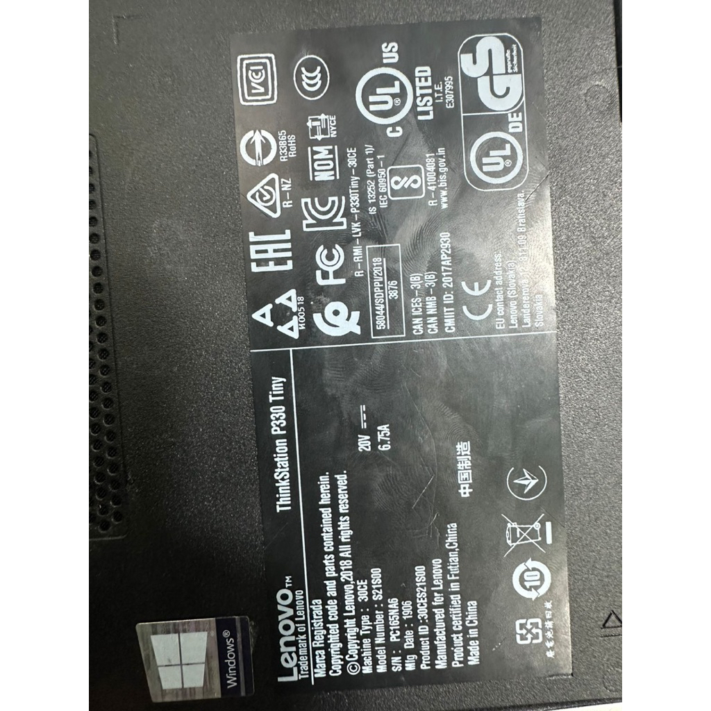 Lenovo P330 Tiny Mini PC x86 proxmox genieacs