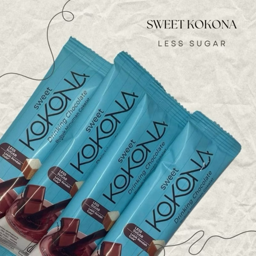 Sweet kokona - Less Sugar Bubuk Minuman Cokelat isi 4 sachet Chocolate