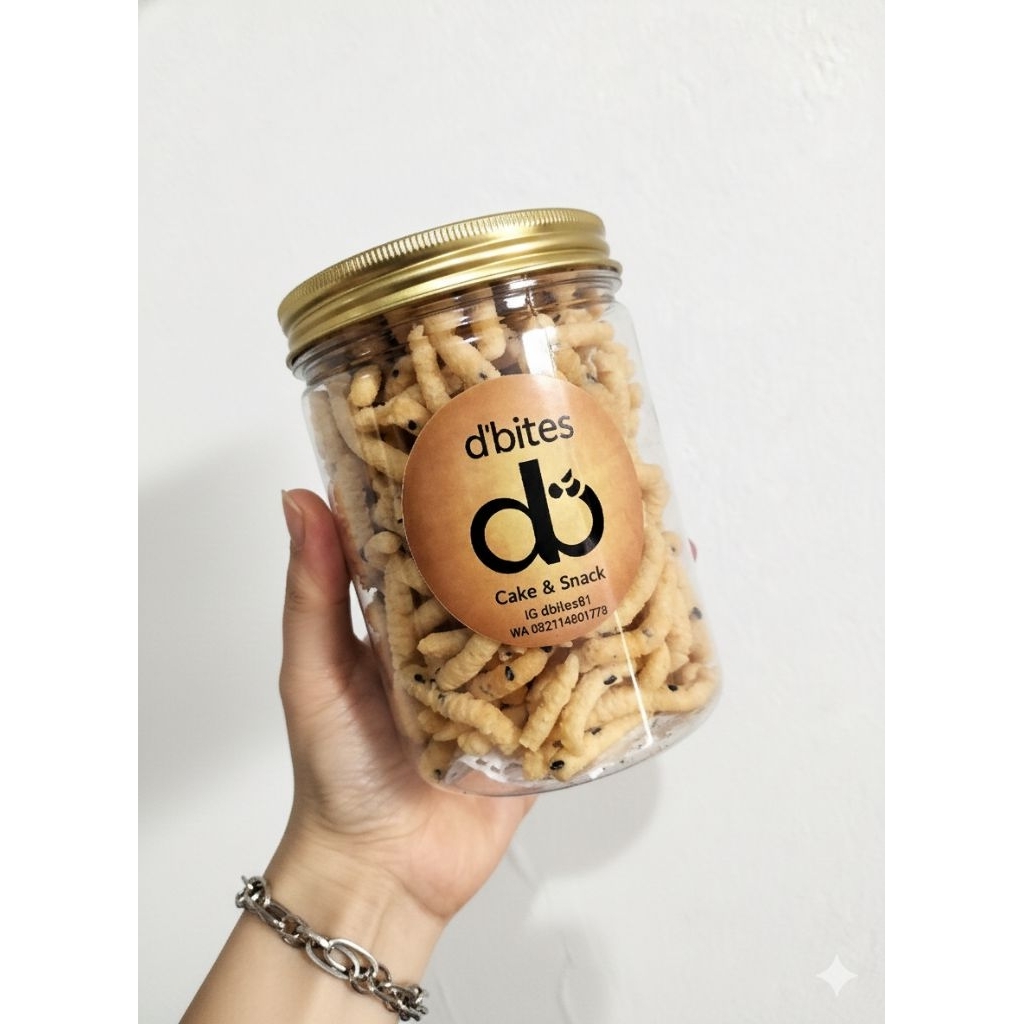 D'bites_Homemade Premium Ulat Sutra Wijen Hitam/Cemilan Nusantara/Snack