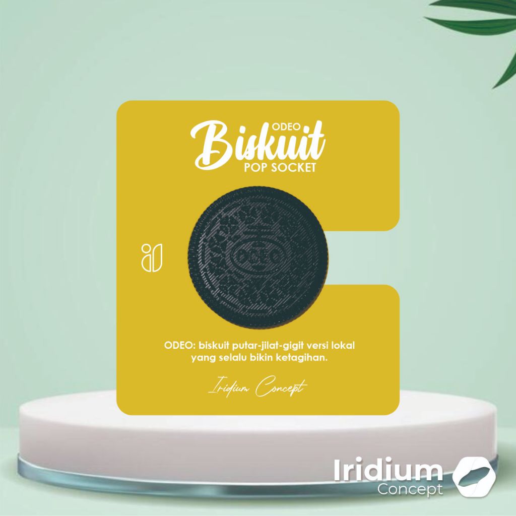 Pop Socket 3D Unik popsocket hadiah oreo kerupuk custom