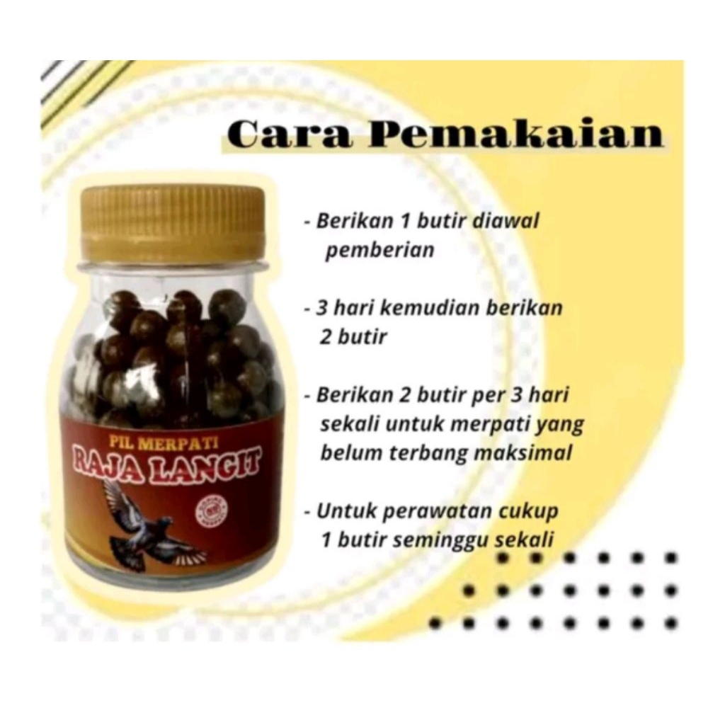 Jamu merpati suplemen untuk merpati balap & tinggian dan kolong