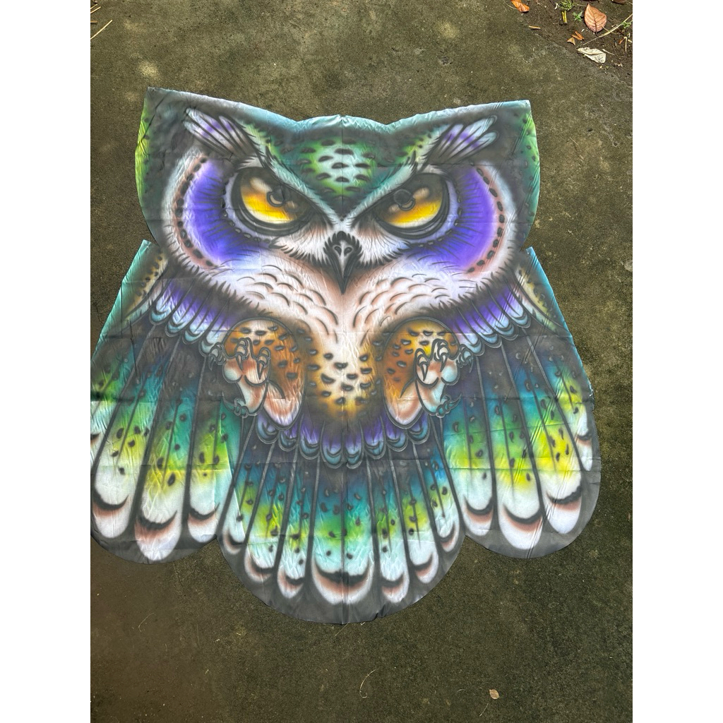 Kain Layangan Celepuk Airbrush 1,5m