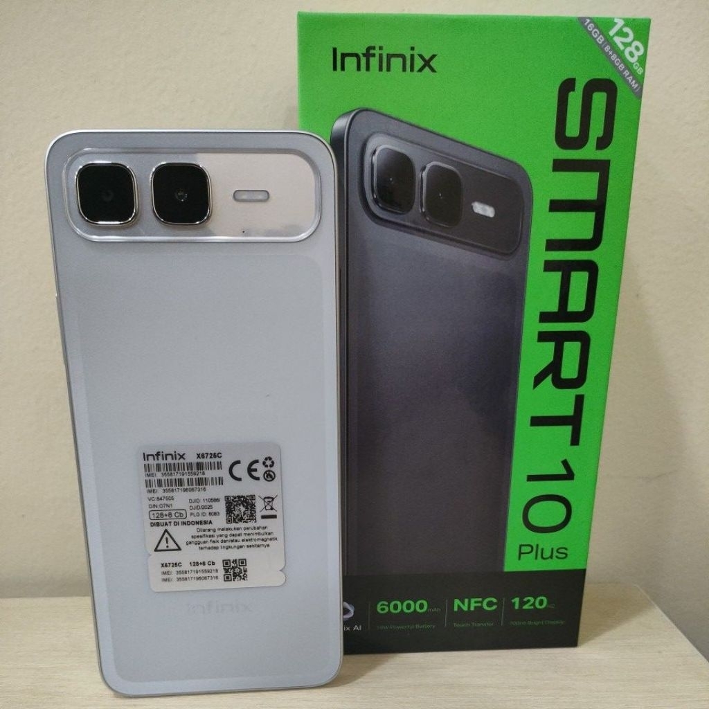 Handphone Infinix Smart 10 Plus Ram 8 128GB