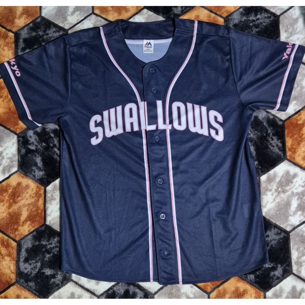 Majestic Swallows Baseball Jersey
