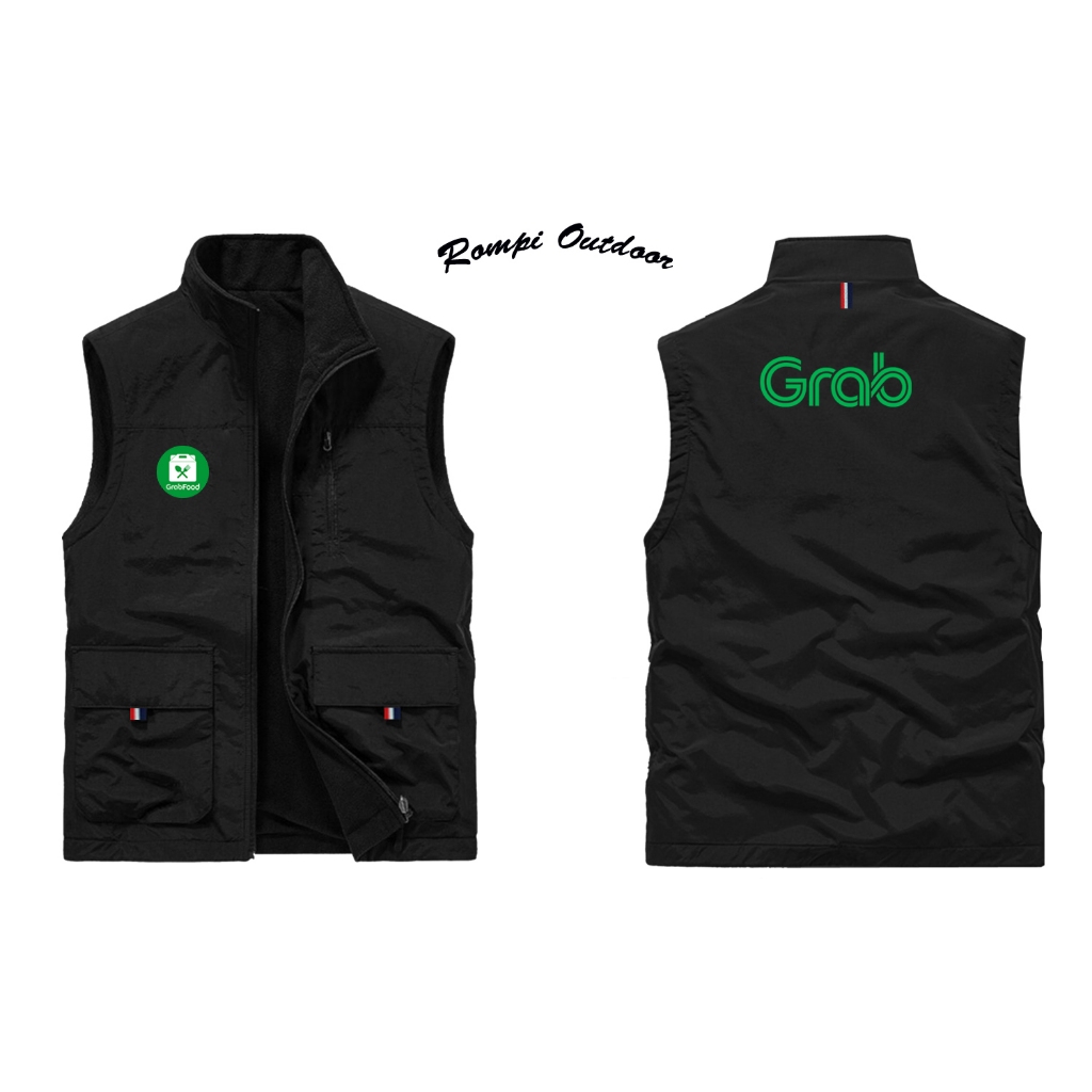 Rompi Grab Driver | Jaket Grab Ojol original | Rompi Jaket Driver Grab