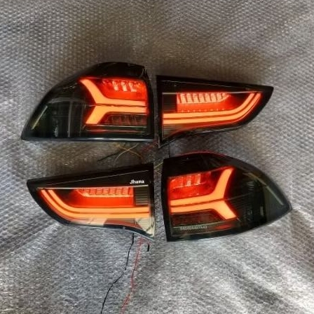stoplamp lampu belakang mitsubishi pajero sport 2008 2015 sekuantian led variasi smoke